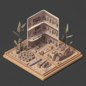 a woodwork project on a rectangular table