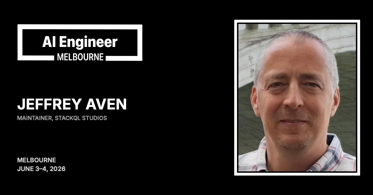 Jeffrey Aven at AI Engineer Melbourne 2026