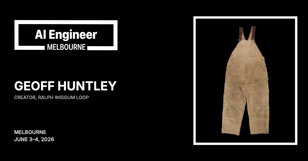 Geoff Huntley at AI Engineer Melbourne 2026