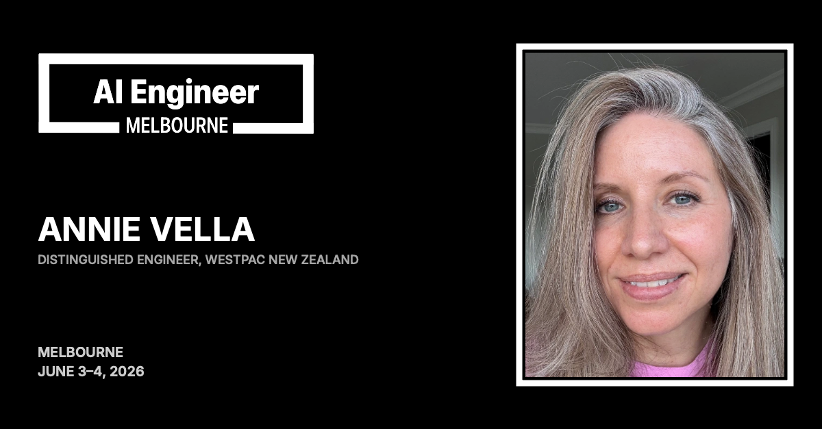 Annie Vella at AI Engineer Melbourne 2026